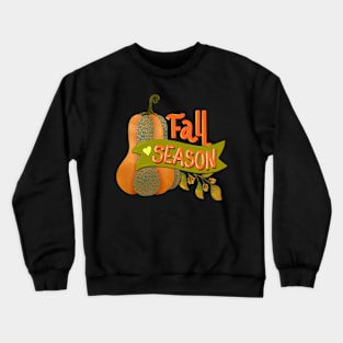 Fall season pumpkin design Crewneck Sweatshirt